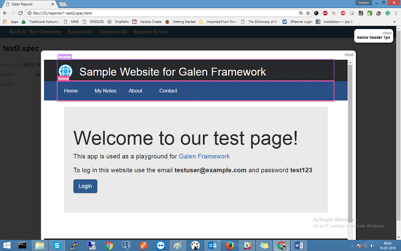 Layout Testing With Galen Framework | ThinkPalm