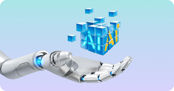 Robotic arm with smart cubes