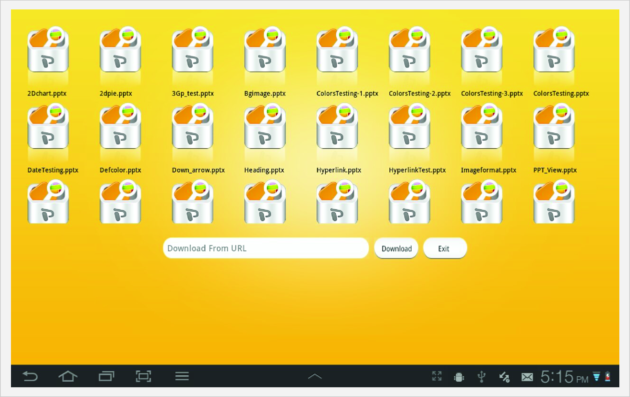 PowerPoint Viewer Folder View