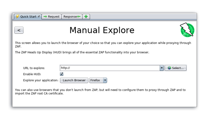 Explore an application manually