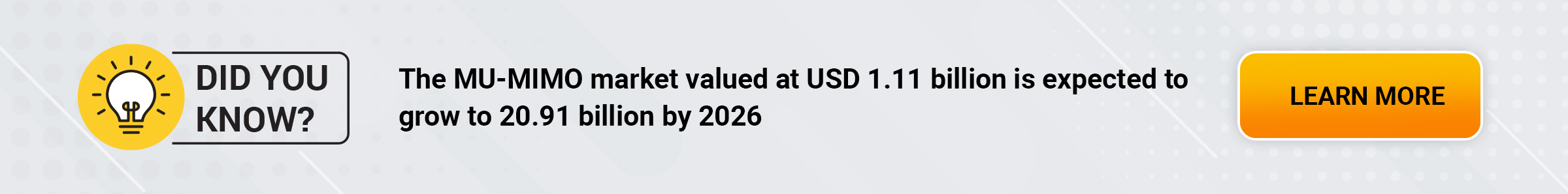 The MU-MIMO market valued at USD 1.11 billion is expected to grow to 20.91 billion by 2026