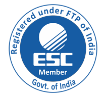 ESC — Electronics and Computer Software Export Promotion Council member, registered under FTP of India