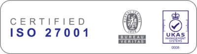 ISO 27001 certified (UKAS accredited)